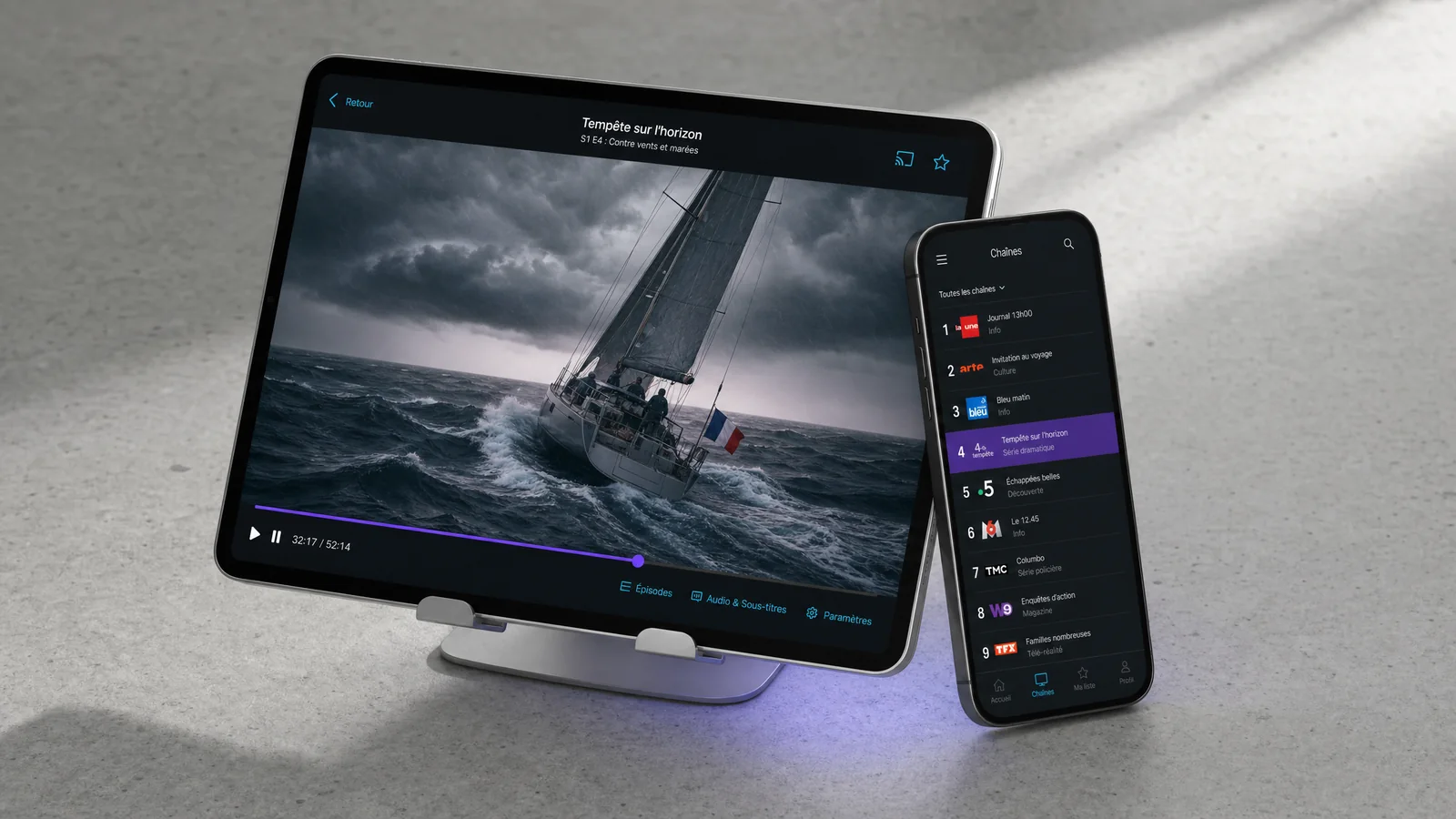 Atlas Pro ONTV sur iPhone, iPad et Apple TV